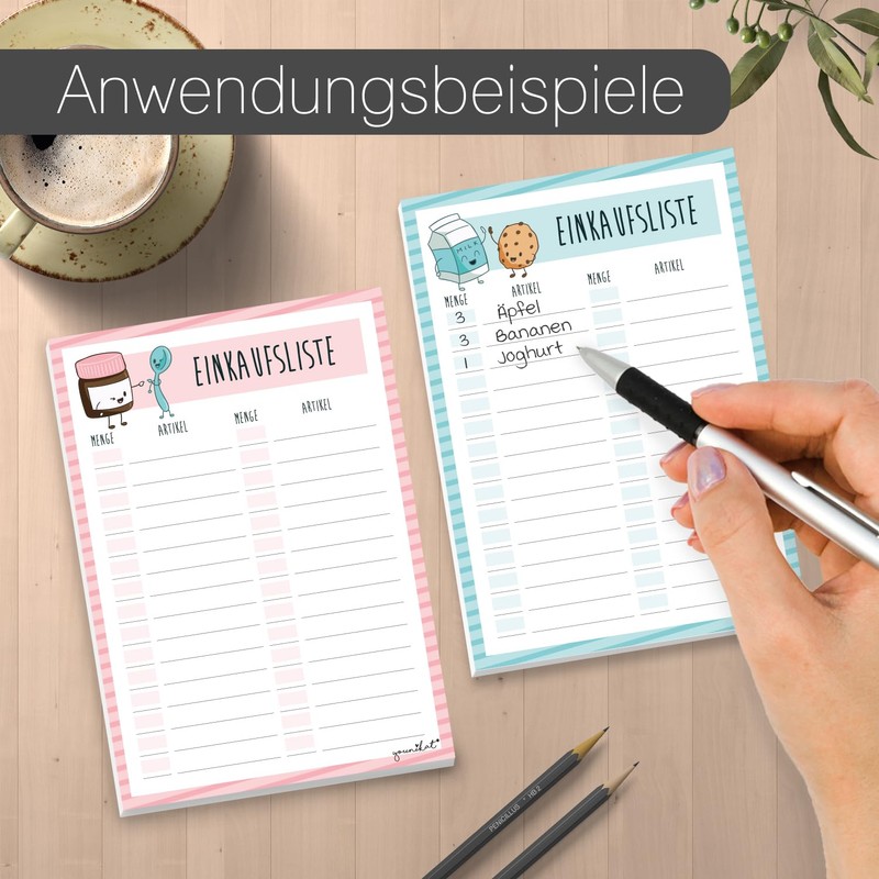 2 Shopping List Notepads
