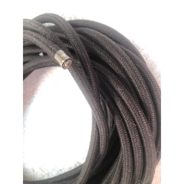 Antique Black Round 18/2 Antique Cotton Covered Cord Cloth Wire