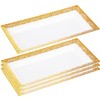 Disposable Serving Trays and Platters Set, Pack of 4-7.5 x