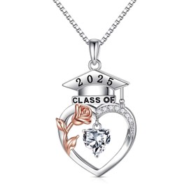 Iefil 2025 Graduation Gifts for Her - Graduation Gifts 2025 High School, Jewelry for Women Daughter Girlfriend Sisters April Birthstone Necklace
