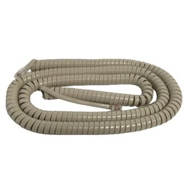 The VoIP Lounge 25 Foot Long Handset Receiver Cord for ITT Cortelco Desk and Wall Phone Ash Beige Tan Color