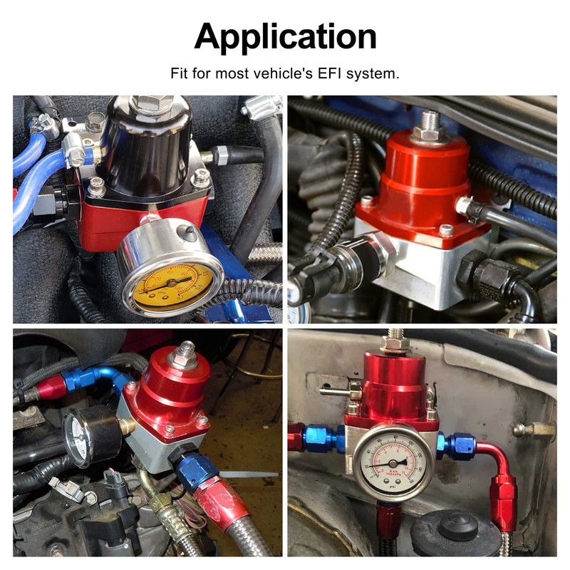 EVIL ENERGY Fuel Pressure Regulator 6AN EFI Bypass Return Adjustable