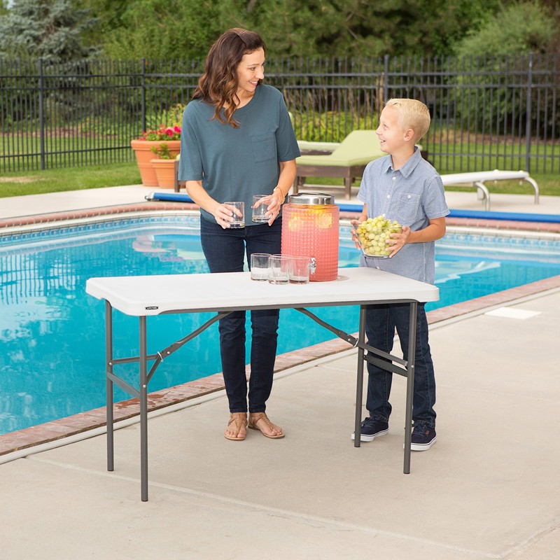 Lifetime 280478 Commercial Nesting Folding Table, 4 Foot