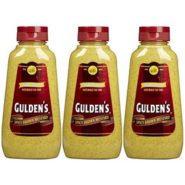 Gulden's Spicy Brown Mustard, 8 Ounce Bottle (Pack of 3)