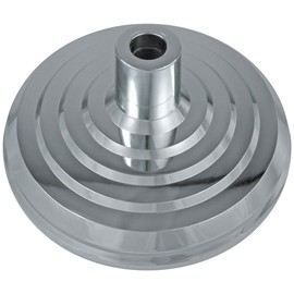 Eder Flag Flagpole Stand Regent 12 Inch Diameter for 1 to 1-1/4 Inch Pole Silver