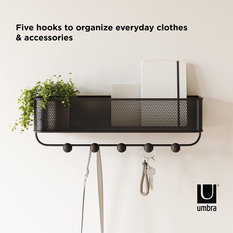 umbra Wall-Mounted Hook Storage Organizer Box Mesh Wall Hook Wall-Mounted