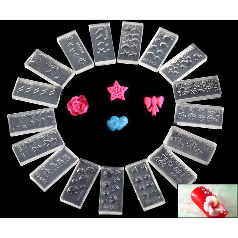 3D Nail Art Shape, Charming Nail Shapes, 30 Different Patterns