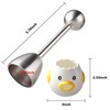 Egg Topper Separator Set of 2 Include 1 Stainles Steel