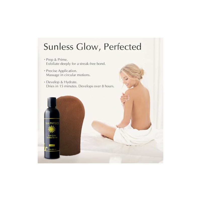 Tan Physics True Color Tanner 8 oz w/ FREE Tanning