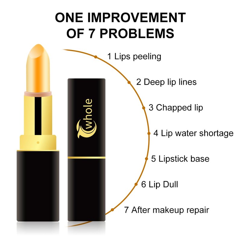 Cwhole Red Cherry Lip Balm Color Changing Lipstick Set PH