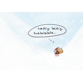 Inkognito Postcard, motif: "Tralalalala" | Artist: Henrike Wilson | Item number: 29392 | by Berliner Verlag