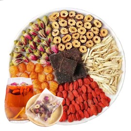 Black sugar ginger jujube tea 290g Brown sugar ginger tea Goji berry Old ginger black sugar tea Guiyuan Drink Tea Bags