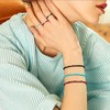 ZENGSING Elastic Natural Stone Ring, Natural Stone Bracelet for Women,