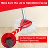 Upgraded Spin Mop Base Replacement Head Compatible with O-Cedar RinseClean