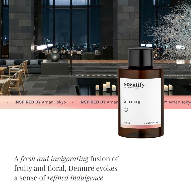 Scentify Demure Aroma Oil Refill for Diffusers – Fresh Citrus