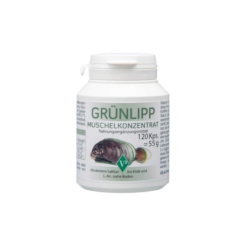 Green-lipped mussel concentrate capsules
