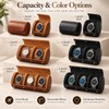 Watch Roll Travel Case for Watch Storage – Leather Organizer