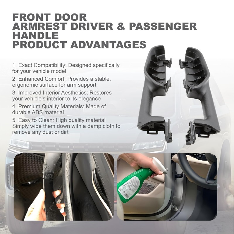 ASTROSYNC Front Door Armrest Handle Replacement Driver & Passenger Side