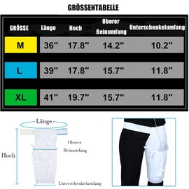 Catheter Leg Bag Holder, Urine Leg Bag Holder Cover with Belt, Foley Leg Bag Sleeve for Incontinence Urine Bag (L)