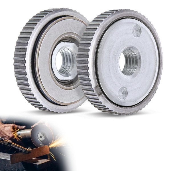 Set of 2 quick release nuts for angle grinders M14,