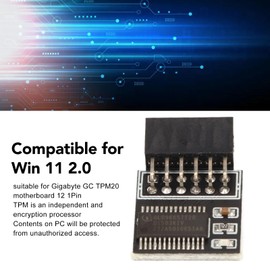 TPM 2.0 Module LPC 12Pin Module with Stable Interface High Safety for Motherboard, Compatible Wit GC TPM20