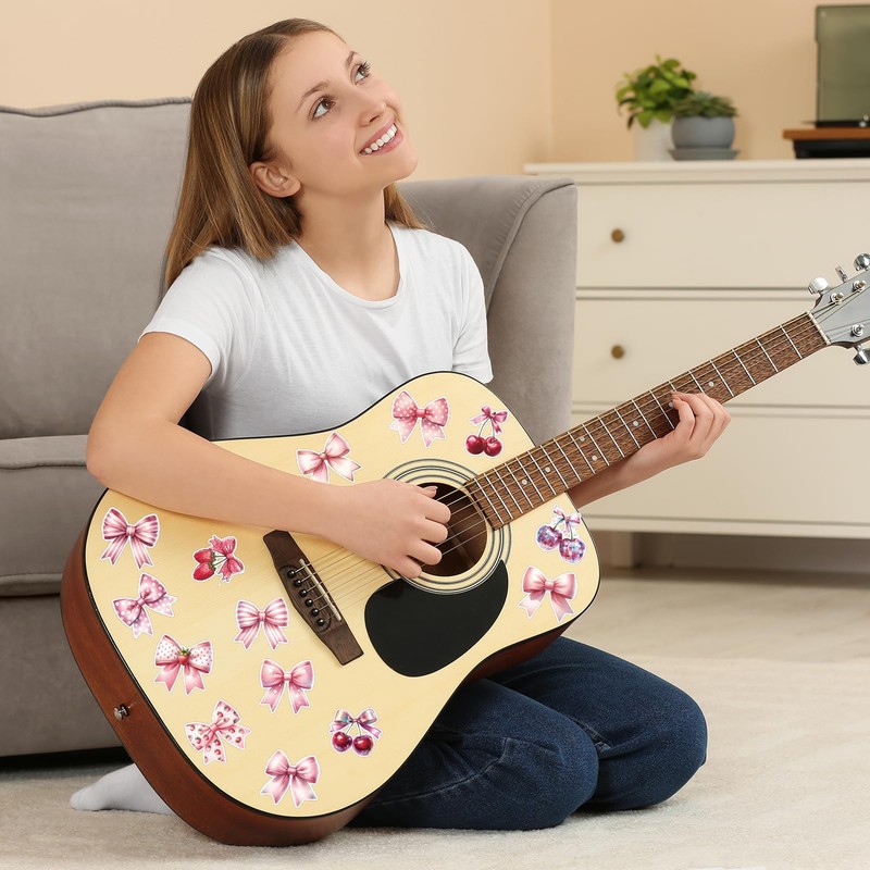 Rakuto Pink Coquete Bow Stickers - 100 Pcs Aesthetic Stickers