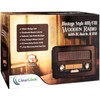 ClearClick Classic Vintage Retro Style AM/FM Radio w/ Bluetooth &