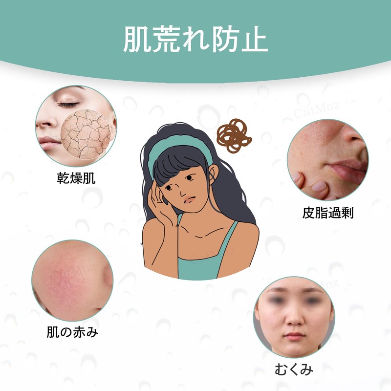 CatMoz Gel Face Mask, Cool and Cool, Skin Soothing, Eliminates