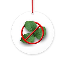 CafePress Poison Ivy Round 4" MDF Holiday Ornament