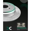 SCITOO Rear 13.14" Brake Pads and Rotors Kits Fit For