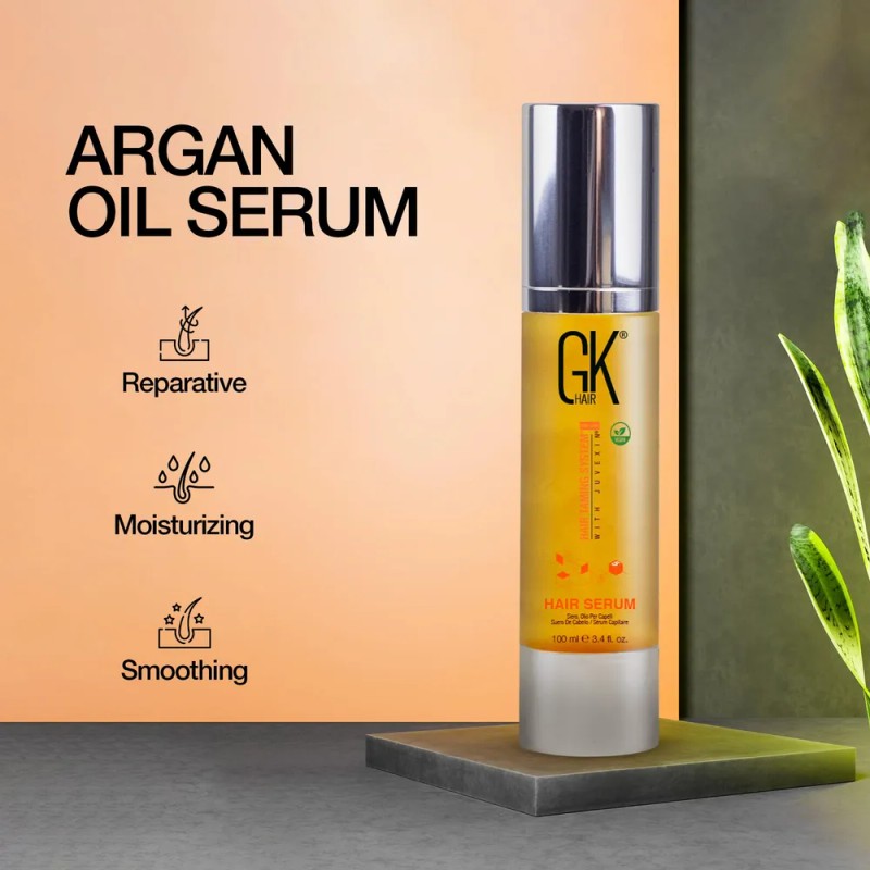 Sérum Suavizante Gk Hair Global Keratin Con Argán 100% Orgán