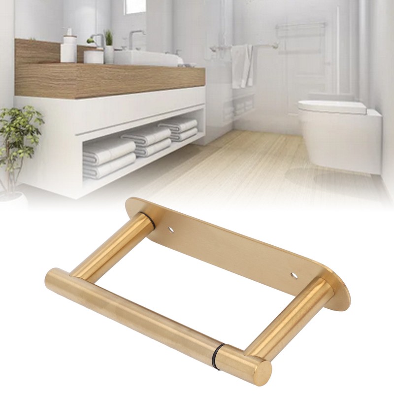 Toilet Paper Holder Multifunctional Rustproof 304 Stainless Steel Wall Mount