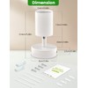 Spotlight 2-Pack, Matt White Round LED Spotlights - Single Rotatable,