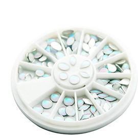 KADS Ovals & Water Drop 6 Different Shapes Design White Colors Symphony Pearl Rhinestone Acrylic Beauty Nail Accessories Tool