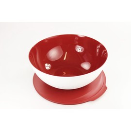 TUPPERWARE Allegra 5.0 L Red White Serving Bowl