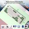 AUSDOM 98Pro Silent Mechanical Keyboard, Wireless Hot Swappable Gaming Keyboard