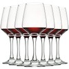 C CREST Wine Glasses Set of 8, 12oz, Lead-free, Clear,
