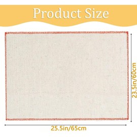 Thickened Linen Bakers Couche 23.6 * 25.5 Inch Professional Bread Dough Proofing Cloth for Bread Baking, Baguettes, Loaves, Ciabatta