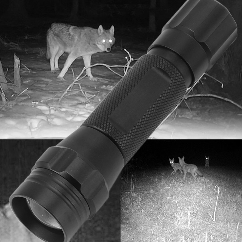 IR LED Flashlight Weatherproof Zoomable 850nm Infrared Flashlight for Hunting
