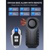 Onvian Upgraded Rechargeable Bike Alarm, Wireless Vibration Motion Sensor Antitheft