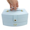 Travel Jewelry Case Portable 2 Layers PU Leather Jewelry Storage