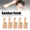 5pcs Bamboo Hair Comb Anti Statics Round Teeth Fragrance Wide