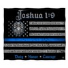 Erazor Bits Religious Police Blanket, Johsua 1:9 Thin Blue Line