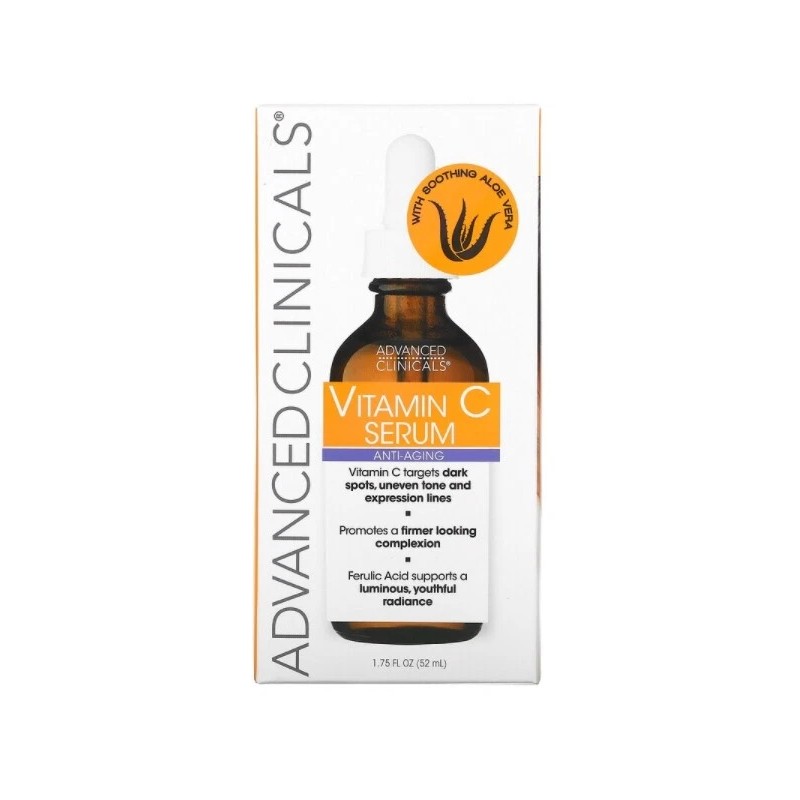 Advanced Clinicals, Vitamin C, Anti Aging Serum, 2 PACK, 1.75