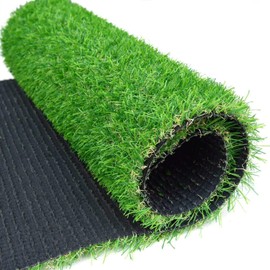 Artificial Grass Turf 3.3ft x 33ft Artificial Grass Mats Realistic Artificial Grass Rug Indoor Outdoor Pet Synthetic Grass Turf with Drainage Holes for Patio Garden Lawn Landscape