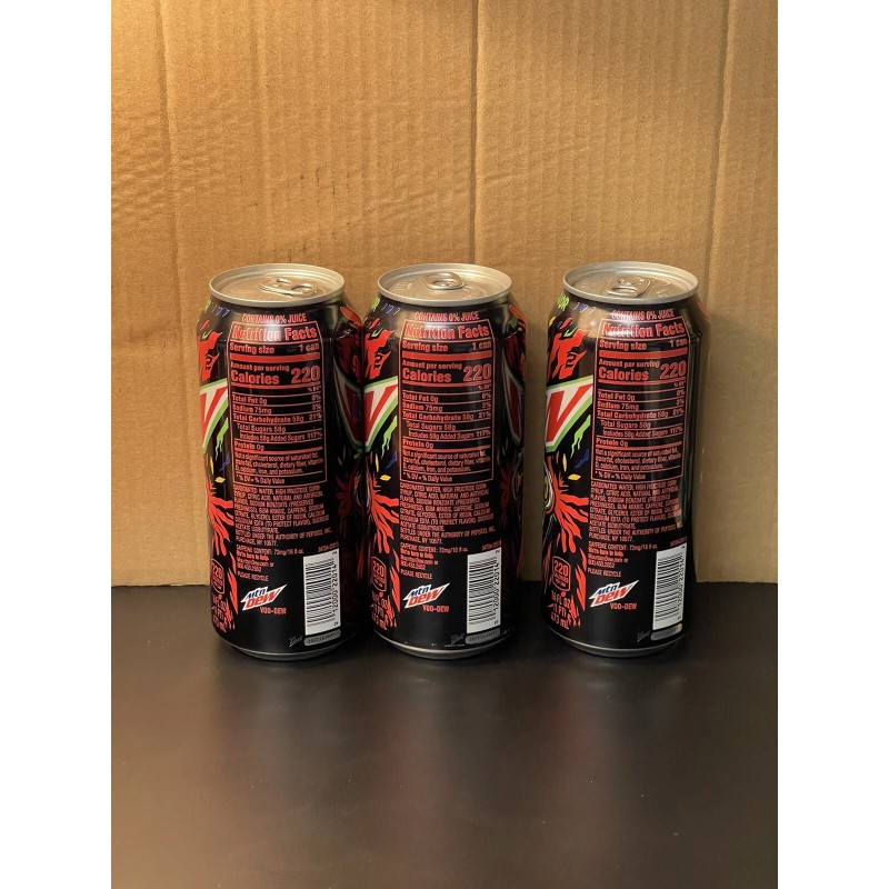 Mountain Dew Three (3) Mountain Dew Voodew 2020 Full 16oz