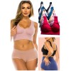 Jennifer Intimate Women's 6 Pack Seamless Wireless Bra Sports Bras