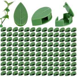 7Queen 100PCS Plant Climbing Wall Fixture Clips, Plant Fixer Invisible Wall Vines Fixing Clips with Acrylic Adhesive Sticker, Self-Adhesive Hook Plant Vine Support Holder