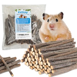 PetIsay 1200g Apple Sticks for Rabbits - Natural Bunny Chew Toys and Treats for Chinchilla Guinea Pig Hamster Gerbil Small Animals - Apple Wood Stick Toys for Teeth Grinding