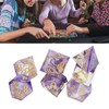7pcs Resin Role Playing Game Dice Men Women Portable Exquisite